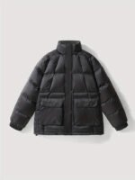 Black Cold Weather Puffer Jacket