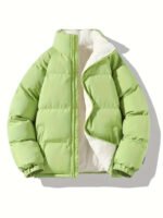 sherpa lined puffer jacket