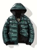 Emerald Matrix Puffer Jacket