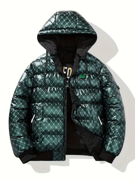 Emerald Matrix Puffer Jacket
