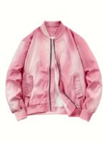 Modern Pink Quilted Bomber