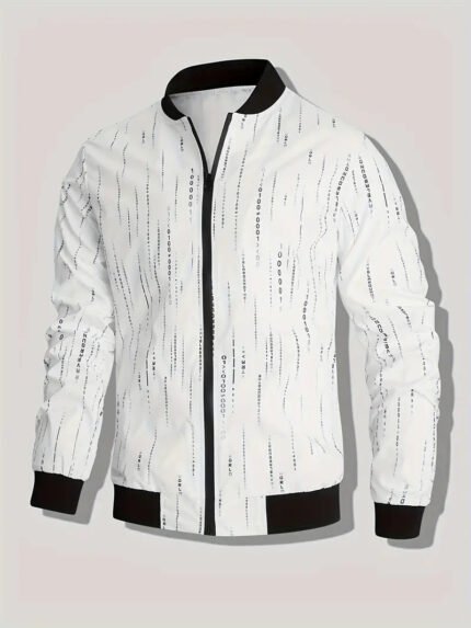 Woolen WHITE Bomber Jacket