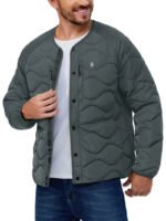 Men's Green Reginald Quilt Bomber Jacket