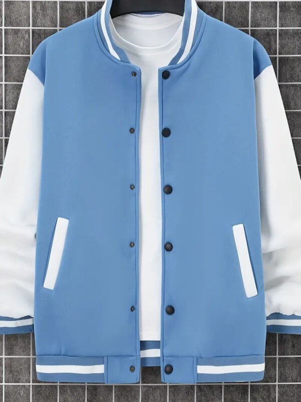 TAIAOJING Mens Fashion Varsity Jackets