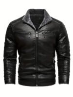 HOOMEUMY Faux Leather Jacket