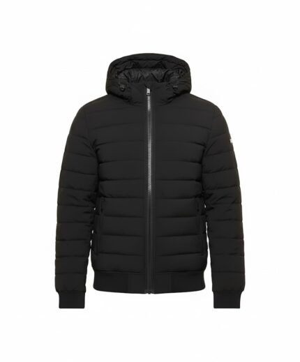 Men’s Black Warm Travel Puffer Jacket