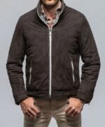 Mocha Suede Rider Jacke