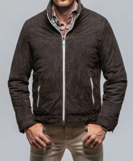 Mocha Suede Rider Jacke