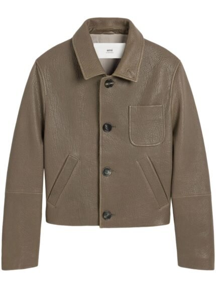 Pebble Tone Leather Jacket