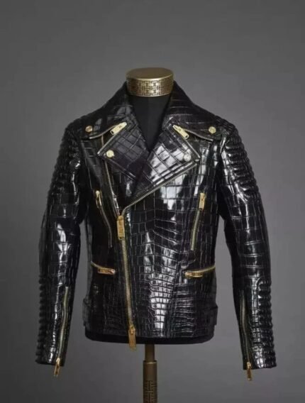 Noir Emperor Leather Jacket