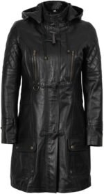 Women Real Lambskin Leather Coat