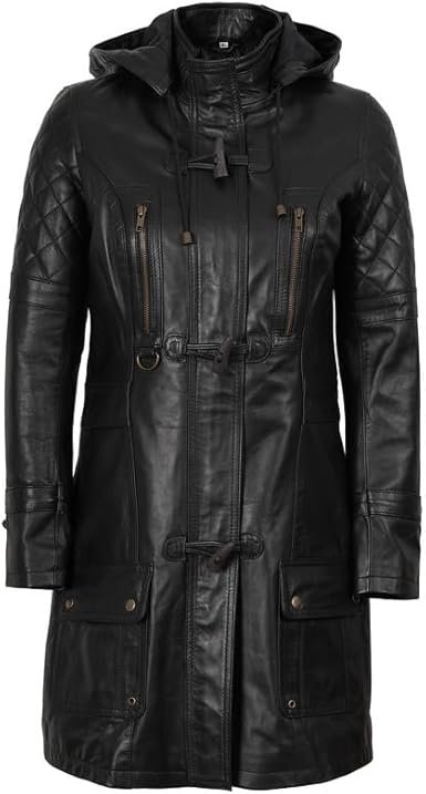 Women Real Lambskin Leather Coat
