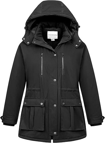 Women winter parka or a heavily insulated winter jacket