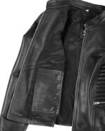 Women Decrum Leather Jacket