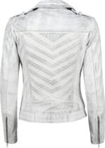 Women Biker Style Vintage Leather Jacket