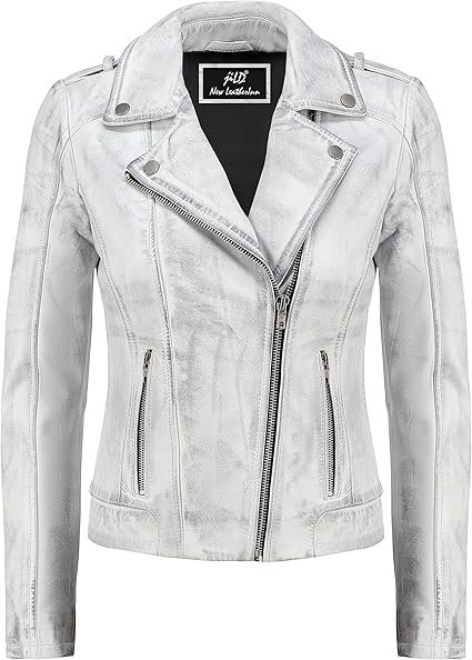 Women Biker Style Vintage Leather Jacket