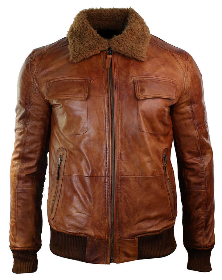 Mens B3 Bomber Rust Tan Brown Fur Collar Aviator Pilot Leather Jacket Mens B3 Bomber Rust Tan Brown Fur Collar Aviator Pilot Leather Jacket