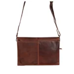 Green Wood leather bag