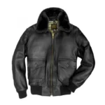 Navy Lambskin G-1 Shearling Flight Jacket