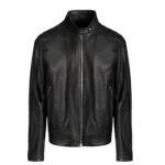 Men’s Black Café Racer Leather Jacket